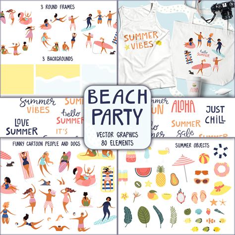 Summer Clipart Free – MasterBundles