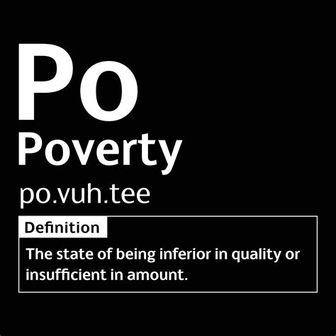 Poverty English Word definition digital print design for t-shirts and ...