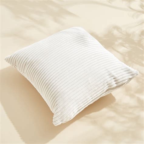 Buy Corduroy Ribbed Filled Cushion - 40x40cm from Home Centre at just ...