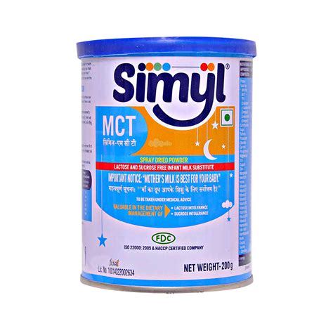 FDC Nutrica Simyl MCT Spray Dried Powder 200gm - Cureka - Online Health ...