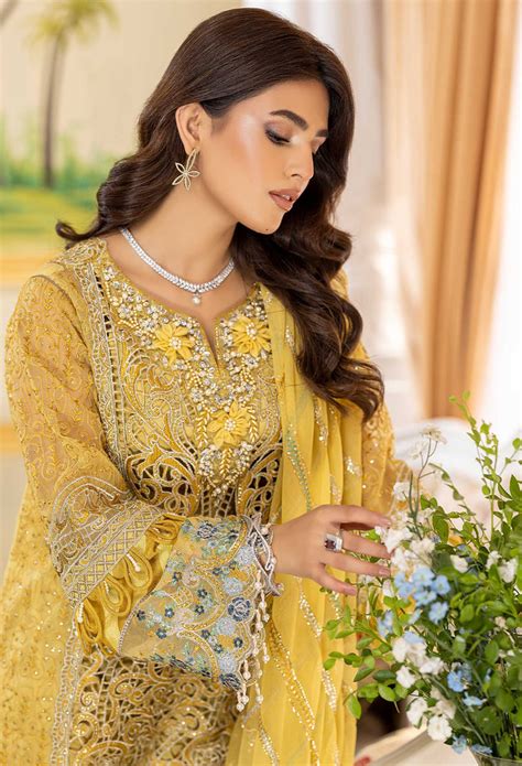 Adan's Libas Restic Affairs Embroidered Organza Collection – Crystal L ...