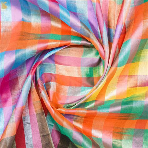 Handloom Banarasi Rangkat Silk Fabric – Khinkhwab