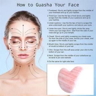 Osking Natural Jade Gua Sha Scraping Massage Tool , Pink Rose Quartz ...