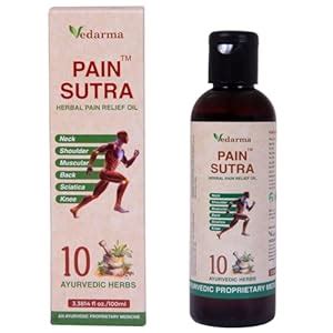 Vedarma Pain Sutra Herbal Pain Oil - 100 ml (Pack of 2) : Amazon.in ...