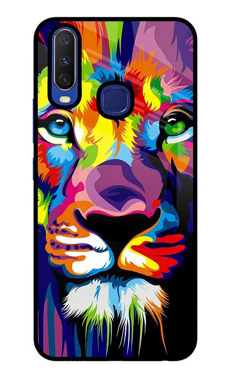 Buy Now Lion Glass Case for Vivo Y11/Y12/U10 Online | Casekaro