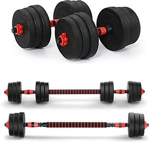 AMAN FIT Convertible Dumbbells Kit 18 Kg For Home Gym Adjustable ...
