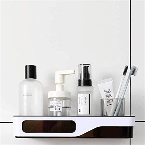 XENOTY Self Adhesive Kitchen and Bathroom Shelves Wall Organizer ...