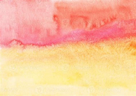 Watercolor light yellow, orange and pink background. Multicolored ...