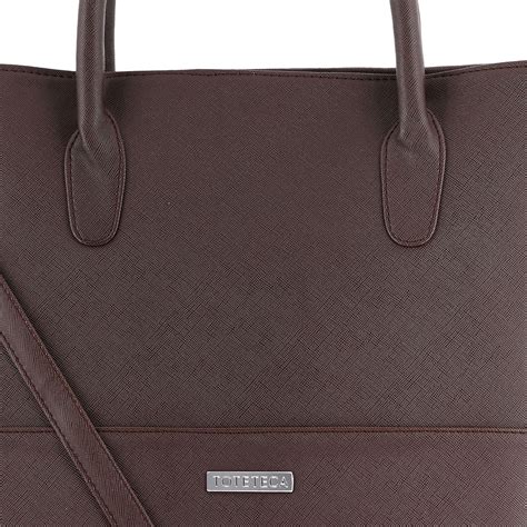 Buy Toteteca Brown Minimal Office Hand Bag Online