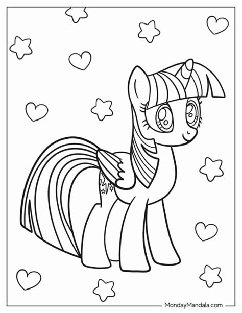 My Little Pony Twilight Sparkle Printable Coloring Pages
