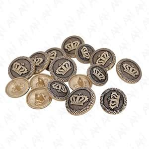 Ani accessories Royal Crown Design Shank Button for Coat Blazer Suit ...