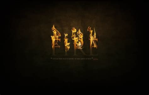 Wallpaper fire, fire, black background, burning letters for mobile and ...