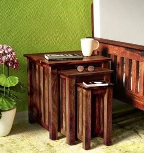 Wood Mania Solid Wood Nesting Table Price in India - Buy Wood Mania ...