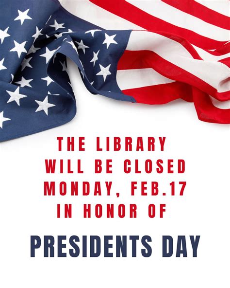 Closed for Presidents' Day | Lonsdale Public Library