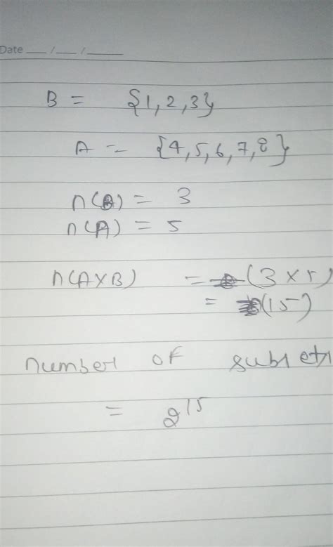 If B = {1,2,3} and A = {4,5,6,7,8) then thenumber of surjections from A ...
