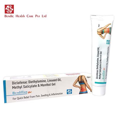 Diclofenac Diethylamine, Linseed Oil, Methyl Salicylate & Menthol Gel ...