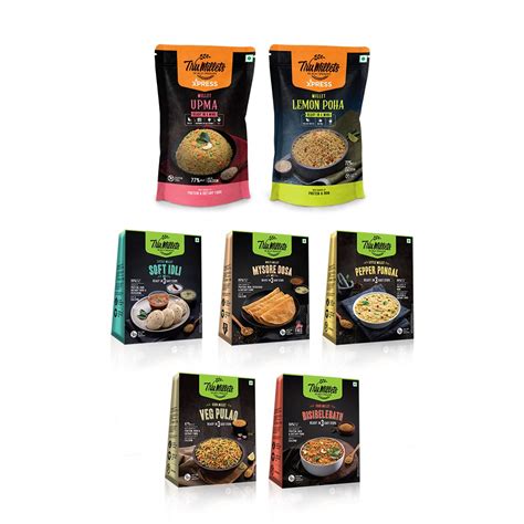 Trumillets Healthy Millet Instant Mix Breakfast Combo Pack of 7 (Veg ...
