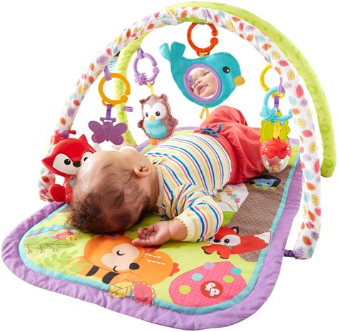 Buy Fisher-Price CDN47 3-in-1 Musical Activity Gym Woodland Play Gym ...