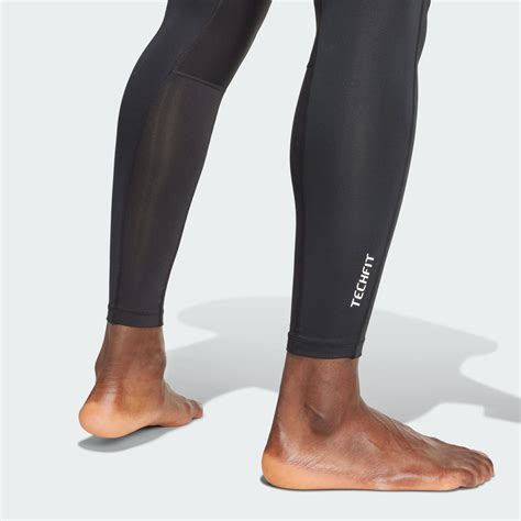 adidas TECHFIT Compression Training Long Tights - Black | Free Shipping ...