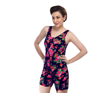 Buy Goodluck Swimming Costume for Womens, Multi-Coloured Swimwear One ...