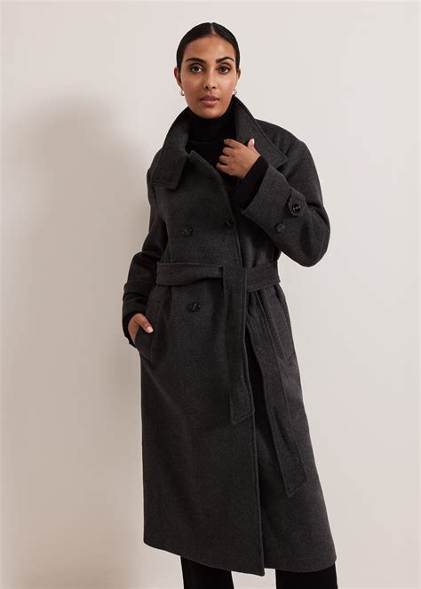 Petite Paloma Funnel Neck Wool Coat | Phase Eight UK
