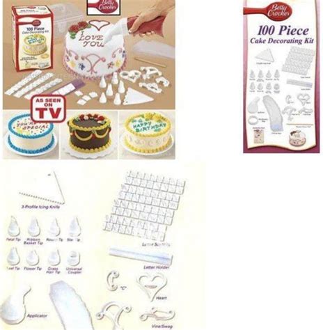 Bakewareind Icing Nozzle Piping Bag Letter Stamps Cake Decorating Kit