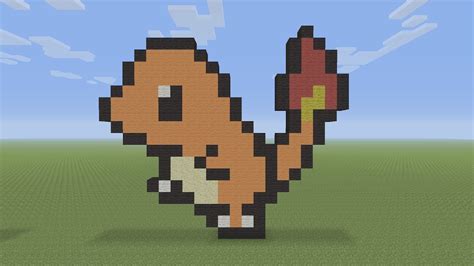 Minecraft Pixel Art - Charmander Pokemon #004 - YouTube