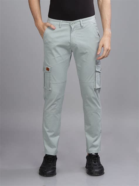 Buy Twill Blue Cargo Pant For Men – Paul Street