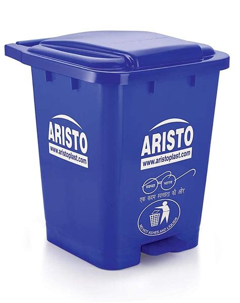 Aristo Dustbin with pedal 45 Ltr, plastic dustbin with lid, dustbin ...