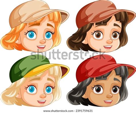 Cartoon Kids with Many Caps 的图像结果
