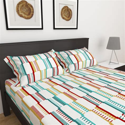 Buy My Bedding Cotton 154TC 3Pcs Printed Queen Bedsheet Set from Home ...