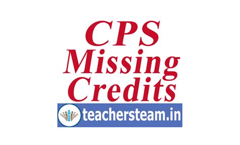 CPS Missing Credits Proforma Download ~ Teachers Updates