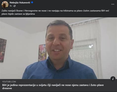 Vukanović: Zašto BiH ne igra u žuto-plavoj, nego u plavo-bijeloj opremi ...