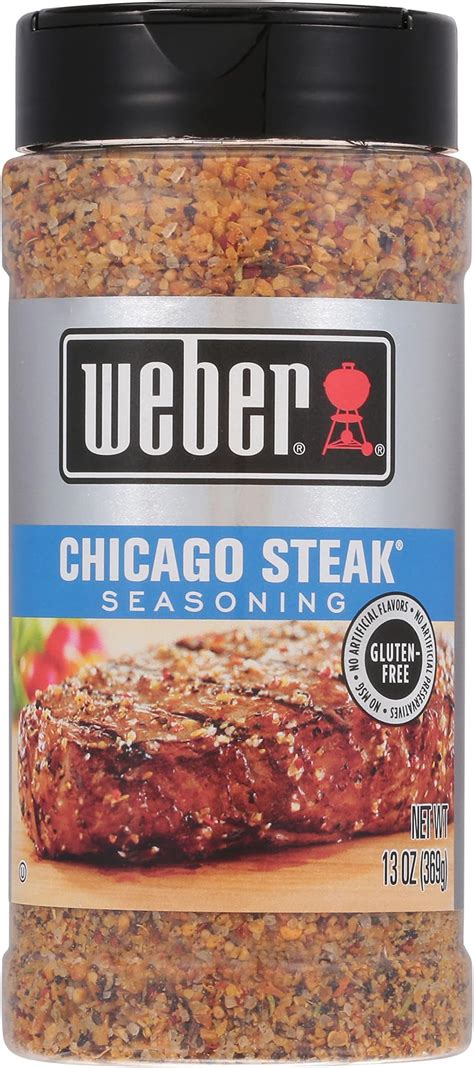 Amazon.com : Weber Chicago Steak Seasoning 5.5 Ounce Shaker : Mixed ...