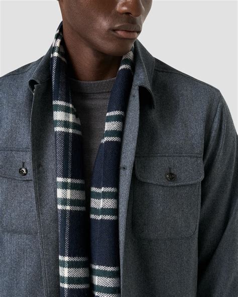 Wool Flannel Shirt Jacket - Eton