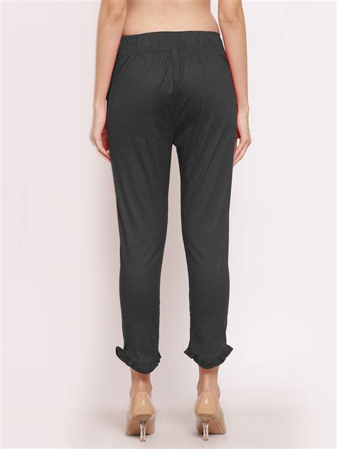 Klotthe Women Black Solid Slim Fit Trouser – KLOTTHE®