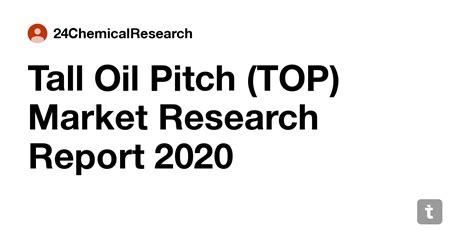 Tall Oil Pitch (TOP) Market Research Report 2020 — Teletype