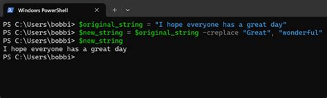PowerShell Replace String 的图像结果