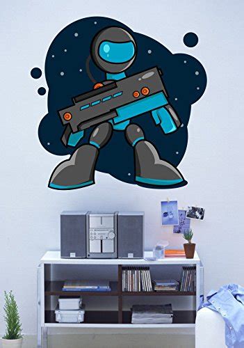 Buy Home Decor Tattoos Space Commando Wall Stickers 36x36 Inch Online ...