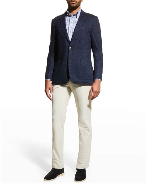 Blue Windowpane Sport Coat | Neiman Marcus