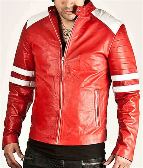 Tyler Durden Jacket - Fight Club Red Leather Jacket | Brad Pitt