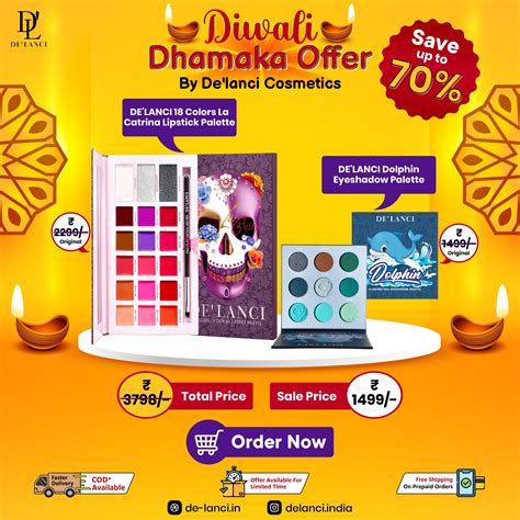 De'lanci 18 Colors Lipstick Palette + De'lanci Animal Series Eyeshadow ...