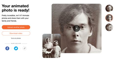 MyHeritage Deep Nostalgia Online