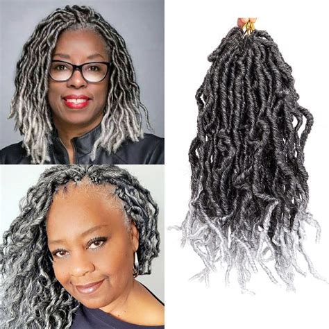 Buy Leyoo 72 Strands New Faux Lock Crochet Hair 10 Inch Curly Wavy Pre ...