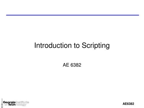 Scripting 的图像结果