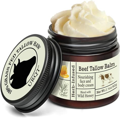 Beef Tallow Honey Balm - Beef Tallow for Skin, Deeply Nourishing Organic Grass Fed Tallow Balm ...