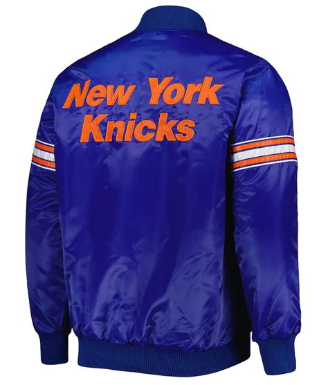 Blue Starter Satin Pick & Roll New York Knicks Jacket - Jackets Expert