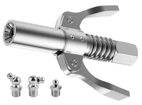 EPITECH MART Grease Gun Coupler Kit, Equipped with 3 PCS Grease Nipple ...