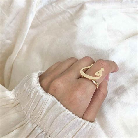 Arabic Alphabet Name Ring – Locket Garage