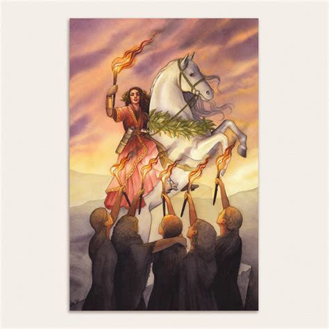 Six of Wands, Tarot of the Witch’s Garden – Natasa Ilincic